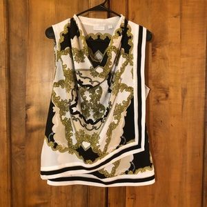 New York and Company sleeveless blouse.